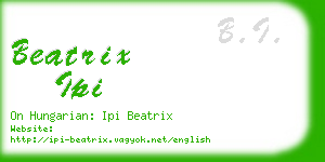 beatrix ipi business card